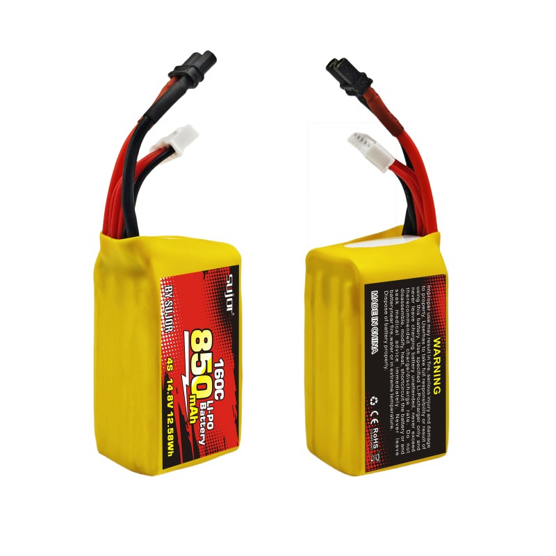SUJOR 14.8V 4s1p 850mAh 160C FPV Battery Pack