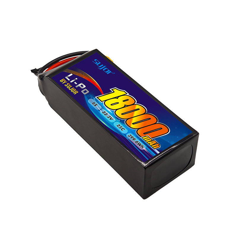 SUJOR 22.2V 6s1p 18000mAh 25C UAV Lithium Battery