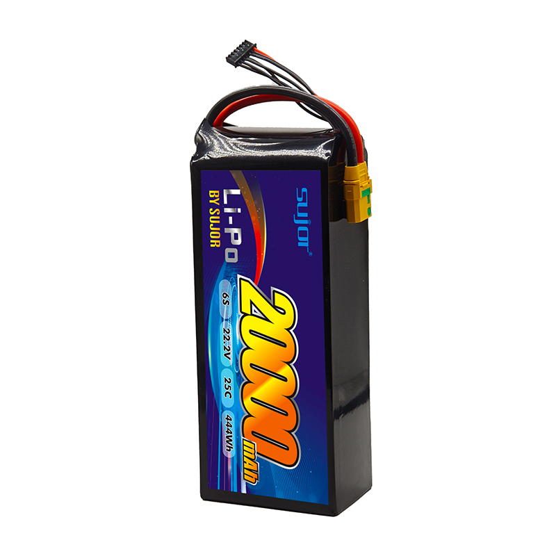 SUJOR UAV Drone Battery 6s1p 22.2V 20000mAh 25C