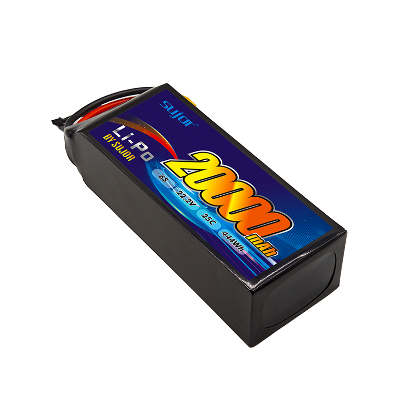 SUJOR UAV Drone Battery 6s1p 22.2V 20000mAh 25C